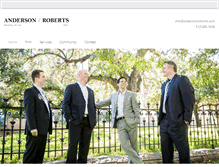 Tablet Screenshot of andersonroberts.com